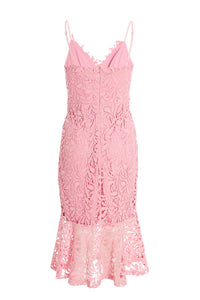 Vestido Rosa Encaje