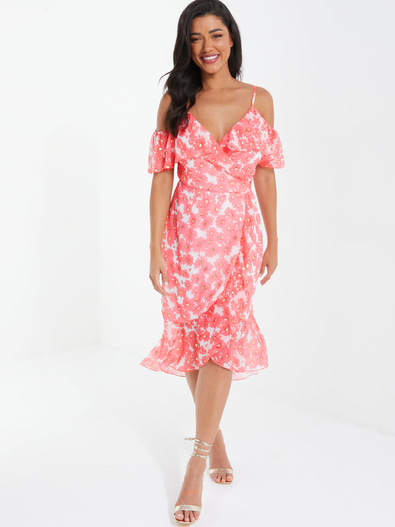 Vestido midi Hombros Descubiertos
