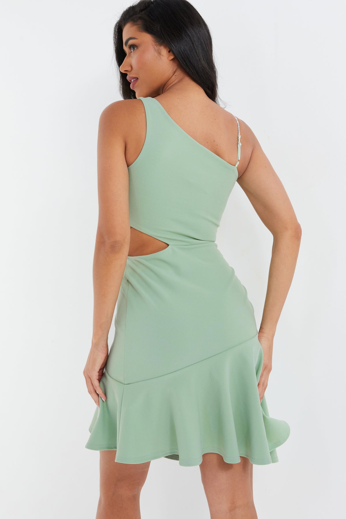 Vestido Cutout verde