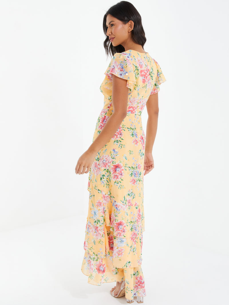 Vestido amarillo con Print