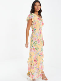 Vestido amarillo con Print
