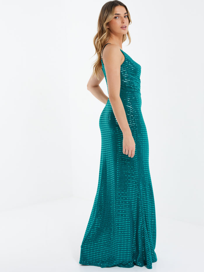 Maxi Dress Brillos Verde