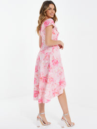 Vestido Rosa Flores