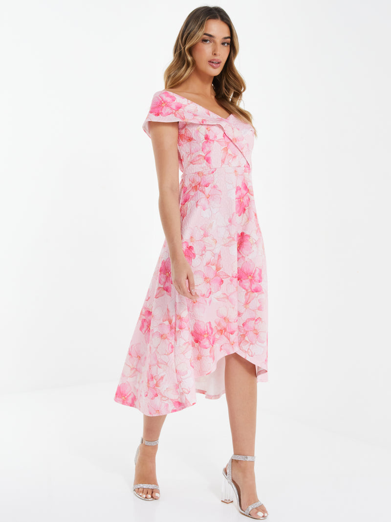 Vestido Rosa Flores