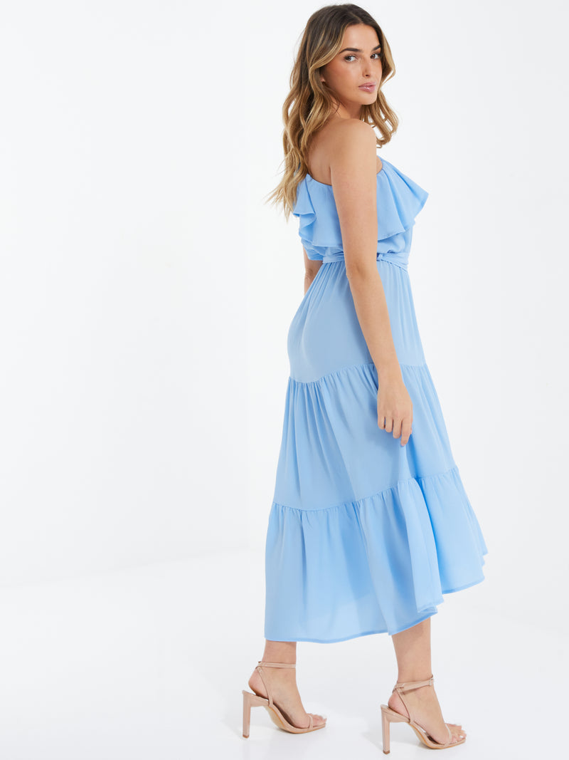 Vestido Midi Baby Blue