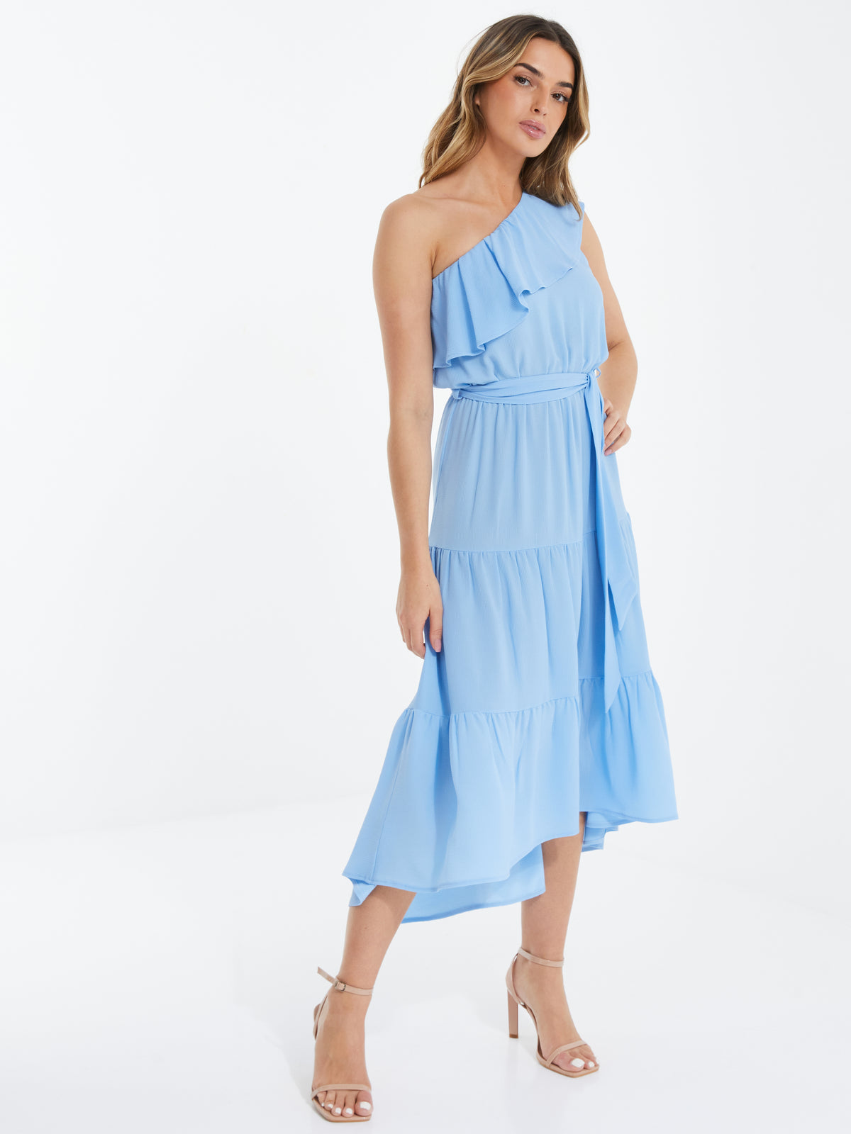 Vestido Midi Baby Blue
