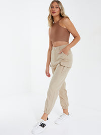 Pantalón Cargo Beige